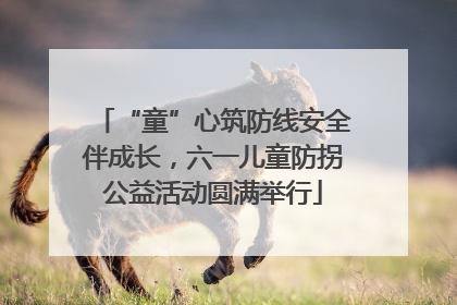 “童”心筑防线安全伴成长，六一儿童防拐公益活动圆满举行