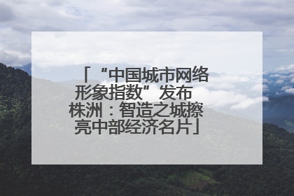 “中国城市网络形象指数”发布 株洲：智造之城擦亮中部经济名片
