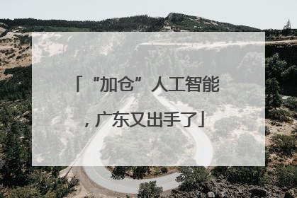 “加仓”人工智能，广东又出手了
