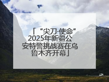 “尖刀·使命”2025年新疆公安特警挑战赛在乌鲁木齐开幕