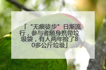 “无痕徒步”日渐流行，参与者随身携带垃圾袋，有人两年捡了80多公斤垃圾