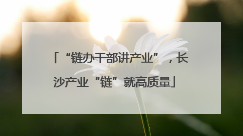 “链办干部讲产业”，长沙产业“链”就高质量