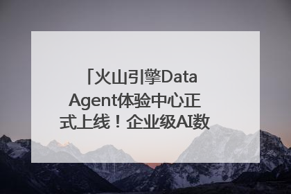 火山引擎Data Agent体验中心正式上线！企业级AI数据专家触手可及