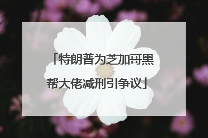 特朗普为芝加哥黑帮大佬减刑引争议