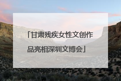 甘肃残疾女性文创作品亮相深圳文博会