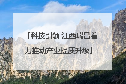 科技引领 江西瑞昌着力推动产业提质升级