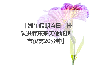 端午假期首日，排队进胖东来天使城超市仅需20分钟