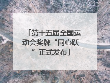 第十五届全国运动会奖牌“同心跃”正式发布