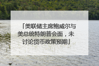 美联储主席鲍威尔与美总统特朗普会面，未讨论货币政策预期