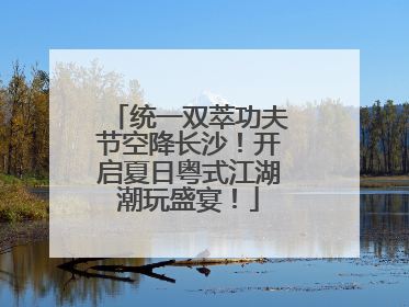 统一双萃功夫节空降长沙！开启夏日粤式江湖潮玩盛宴！