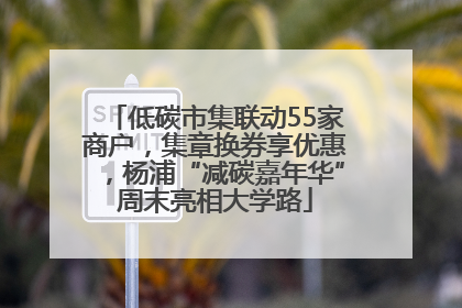 低碳市集联动55家商户，集章换券享优惠，杨浦“减碳嘉年华”周末亮相大学路