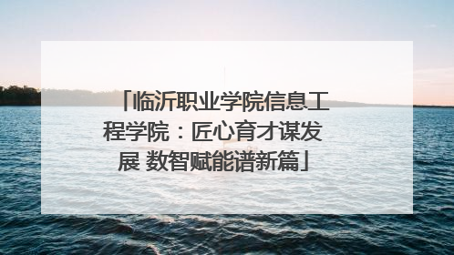 临沂职业学院信息工程学院：匠心育才谋发展 数智赋能谱新篇