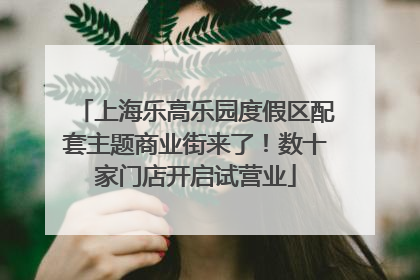 上海乐高乐园度假区配套主题商业街来了！数十家门店开启试营业