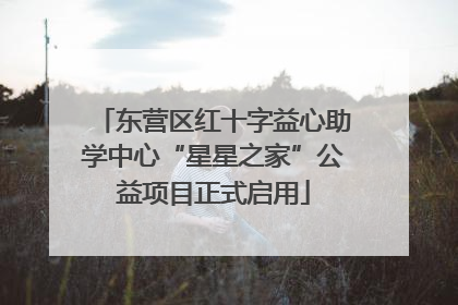 东营区红十字益心助学中心“星星之家”公益项目正式启用
