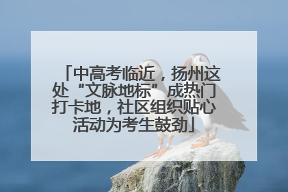 中高考临近，扬州这处“文脉地标”成热门打卡地，社区组织贴心活动为考生鼓劲