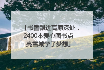 书香飘进高原深处，2400本爱心图书点亮雪域学子梦想