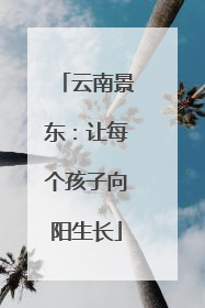 云南景东：让每个孩子向阳生长