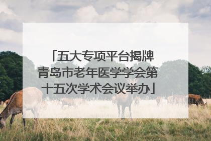 五大专项平台揭牌 青岛市老年医学学会第十五次学术会议举办