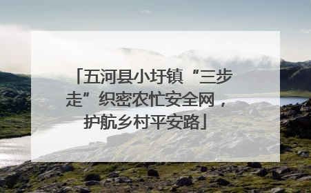 五河县小圩镇“三步走”织密农忙安全网，护航乡村平安路