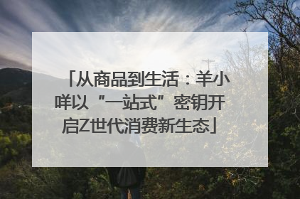 从商品到生活：羊小咩以“一站式”密钥开启Z世代消费新生态