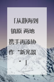 从静海到镇原 两地携手再添协作“新光景”