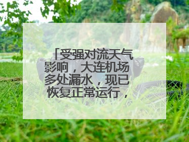 受强对流天气影响，大连机场多处漏水，现已恢复正常运行，气象台回应