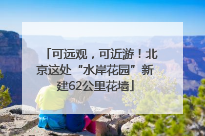 可远观，可近游！北京这处“水岸花园”新建62公里花墙