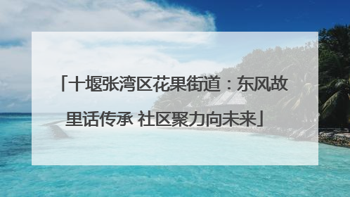十堰张湾区花果街道：东风故里话传承 社区聚力向未来