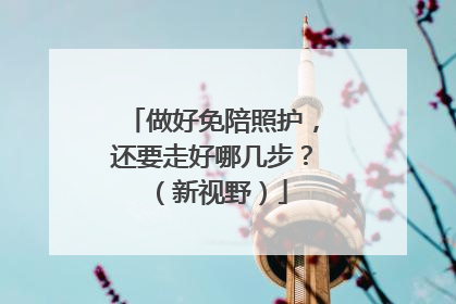 做好免陪照护，还要走好哪几步？（新视野）