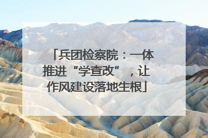 兵团检察院：一体推进“学查改”，让作风建设落地生根
