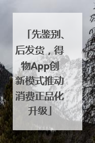 先鉴别、后发货，得物App创新模式推动消费正品化升级
