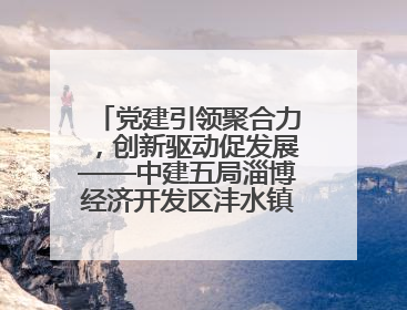 党建引领聚合力，创新驱动促发展——中建五局淄博经济开发区沣水镇高西村安置项目建设纪实