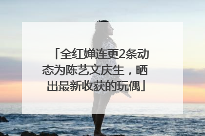 全红婵连更2条动态为陈艺文庆生，晒出最新收获的玩偶