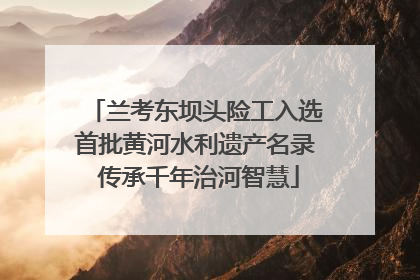 兰考东坝头险工入选首批黄河水利遗产名录 传承千年治河智慧