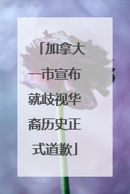 加拿大一市宣布就歧视华裔历史正式道歉