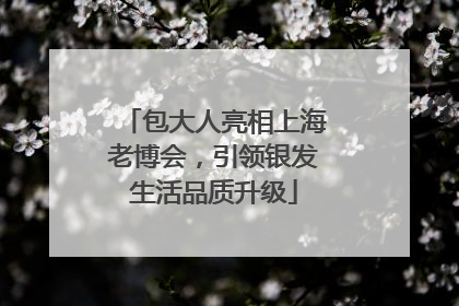 包大人亮相上海老博会，引领银发生活品质升级