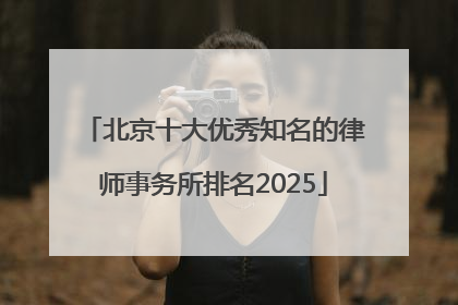 北京十大优秀知名的律师事务所排名2025