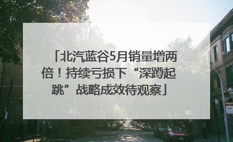 北汽蓝谷5月销量增两倍！持续亏损下“深蹲起跳”战略成效待观察