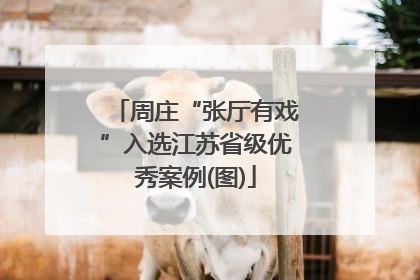 周庄“张厅有戏”入选江苏省级优秀案例(图)