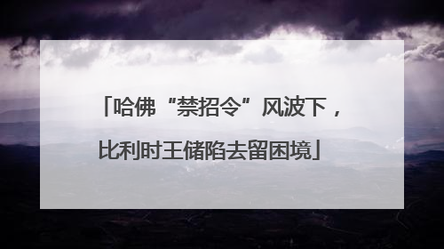 哈佛“禁招令”风波下，比利时王储陷去留困境