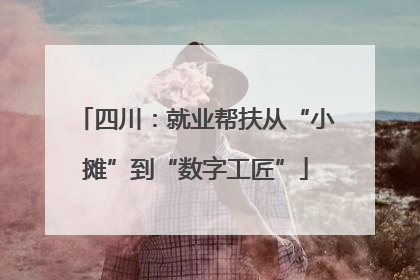 四川：就业帮扶从“小摊”到“数字工匠”