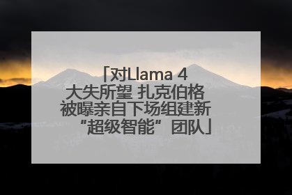 对Llama 4大失所望 扎克伯格被曝亲自下场组建新“超级智能”团队