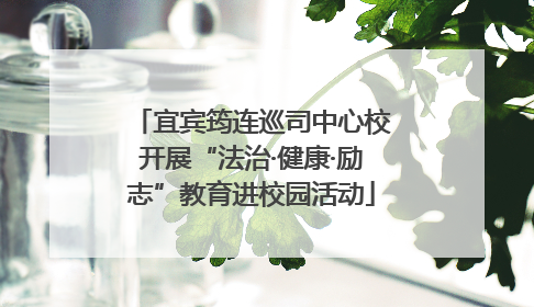 宜宾筠连巡司中心校开展“法治·健康·励志”教育进校园活动