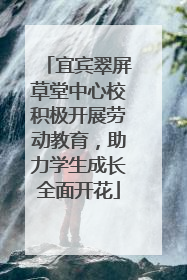 宜宾翠屏草堂中心校积极开展劳动教育，助力学生成长全面开花