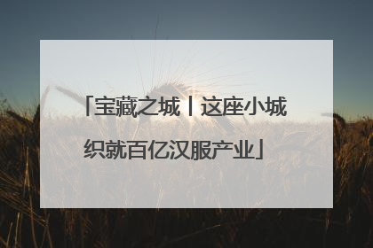宝藏之城丨这座小城织就百亿汉服产业