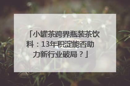 小罐茶跨界瓶装茶饮料：13年积淀能否助力新行业破局？