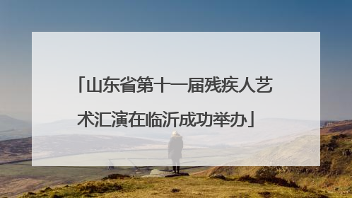 山东省第十一届残疾人艺术汇演在临沂成功举办
