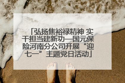 弘扬焦裕禄精神 实干担当建新功—国元保险河南分公司开展“迎七一”主题党日活动