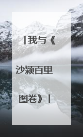 我与《沙颍百里图卷》