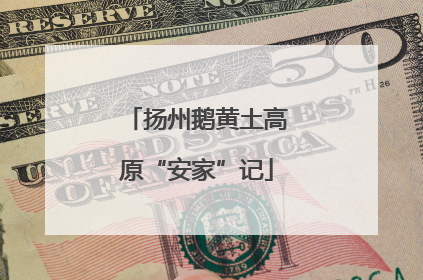 扬州鹅黄土高原“安家”记